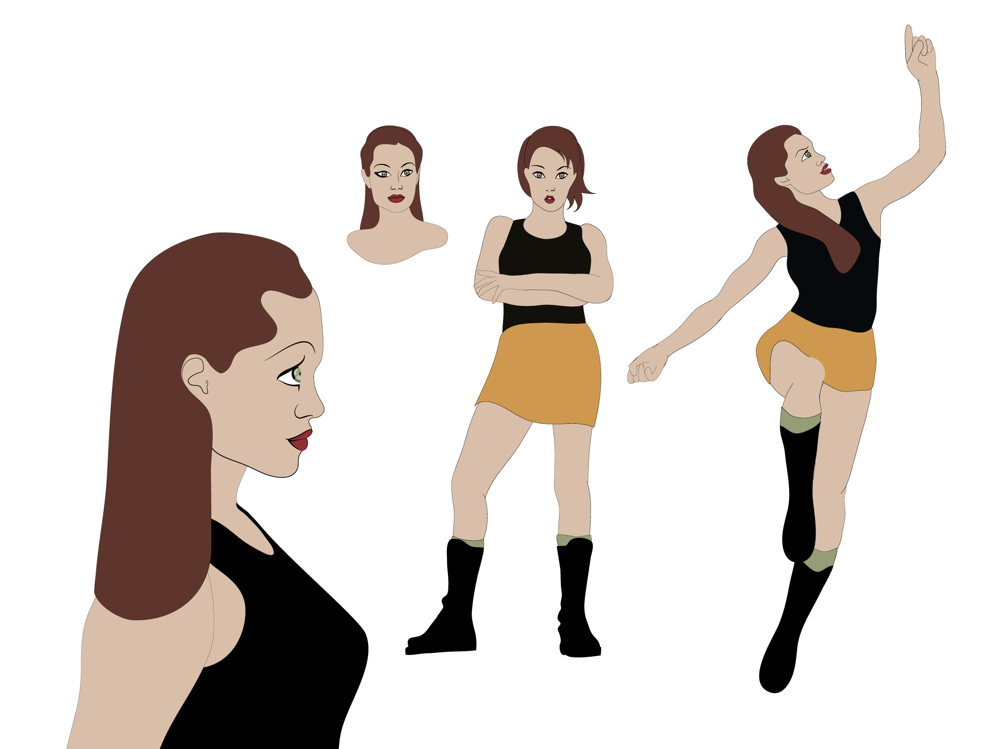 Angelina zur Animation